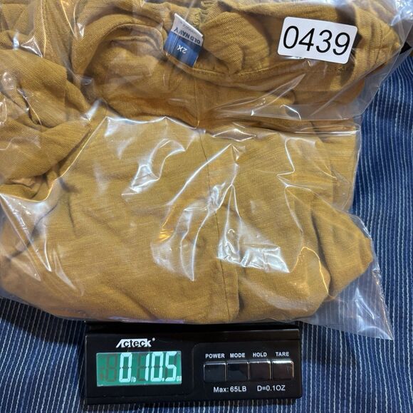 Old Navy Dress Womens 2X Gold Cinch Waist Knit Boho Casual Cottagecore Fall - Picture 10 of 10